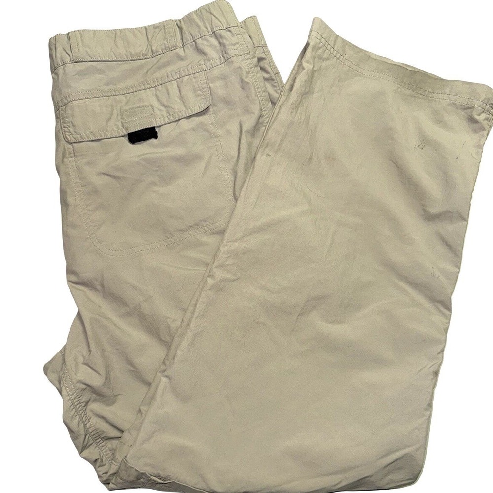 EMS Eastern Mountain Sports Mens Khaki Convertible Cargo Hiking Pants Size 38x31